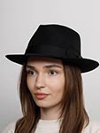 Шляпа STETSON арт. 2198152 FEDORA WOOLFELT (черный)